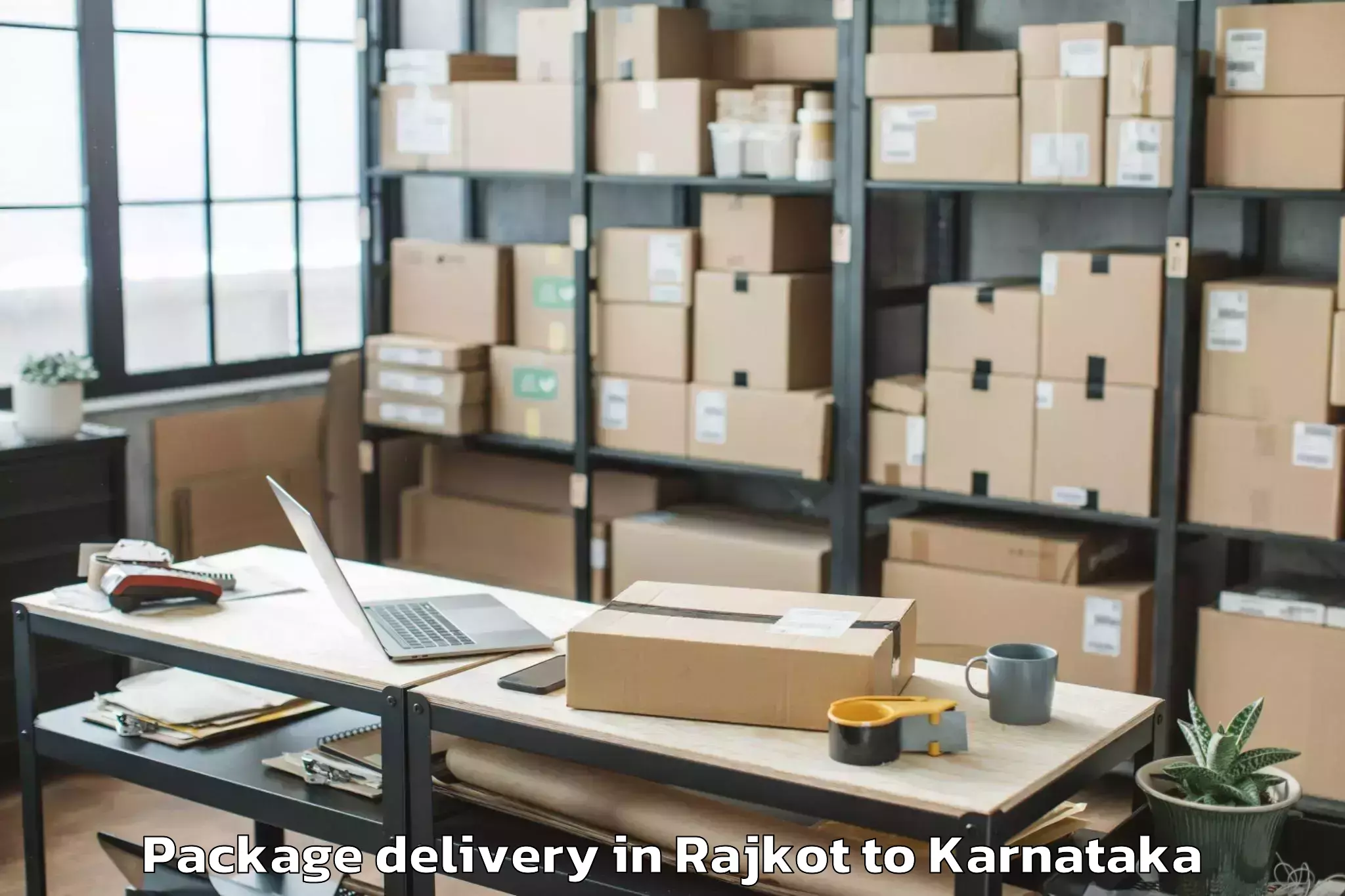 Book Rajkot to Manvi Package Delivery